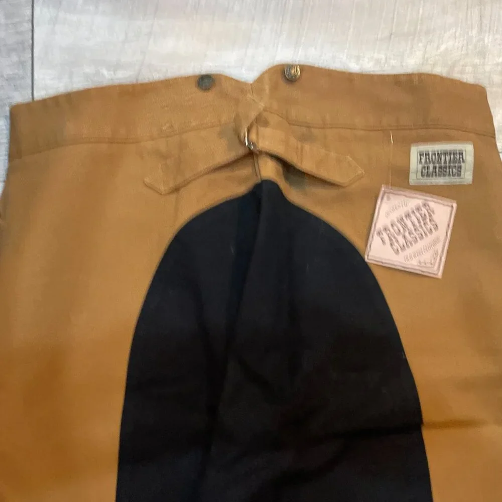 VTG Frontier Classics Men's Black and Tan Reenactment Rendezvous Pants 38 / 40 - Picture 10 of 10